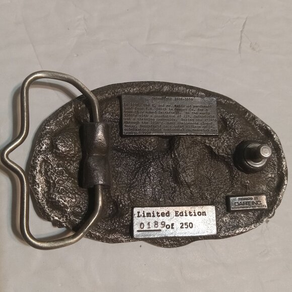 Dart Inc Smithfield Nebraska Centennial VTG Pewter Belt Buckle 1990 - Picture 2 of 5